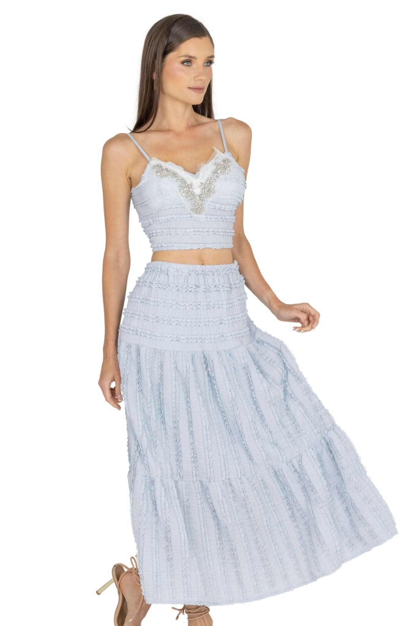 Emma Top & Maxi Skirt Set.