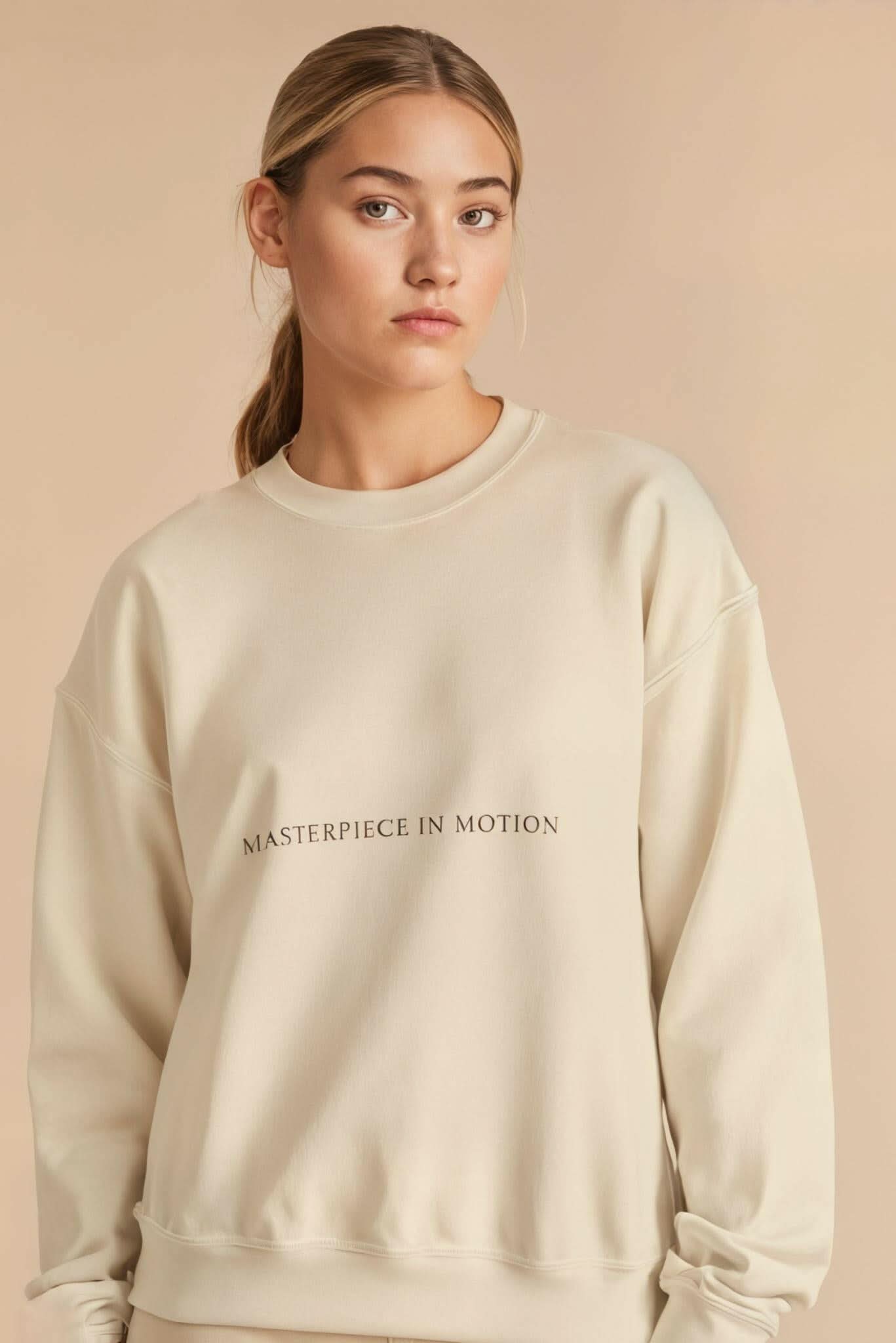 Ria Heavy Cotton Crewneck Sweatshirt.