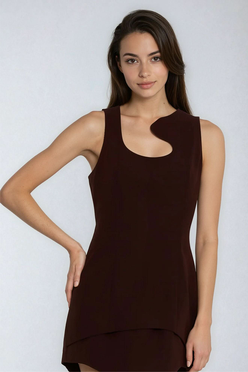 Neha Sleeveless Mini Dress