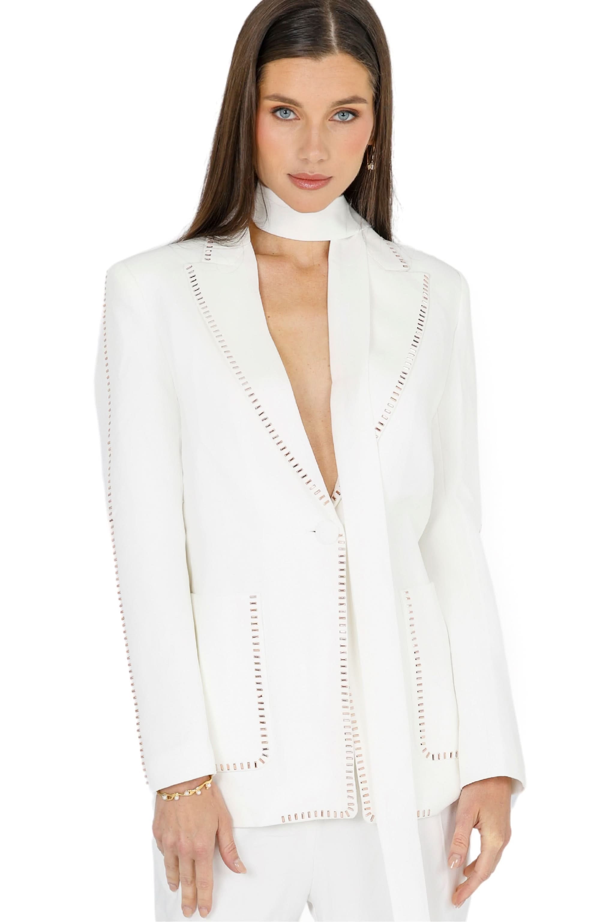 Nina Blazer with Belt,Akalia,www.akaliaofficial.com