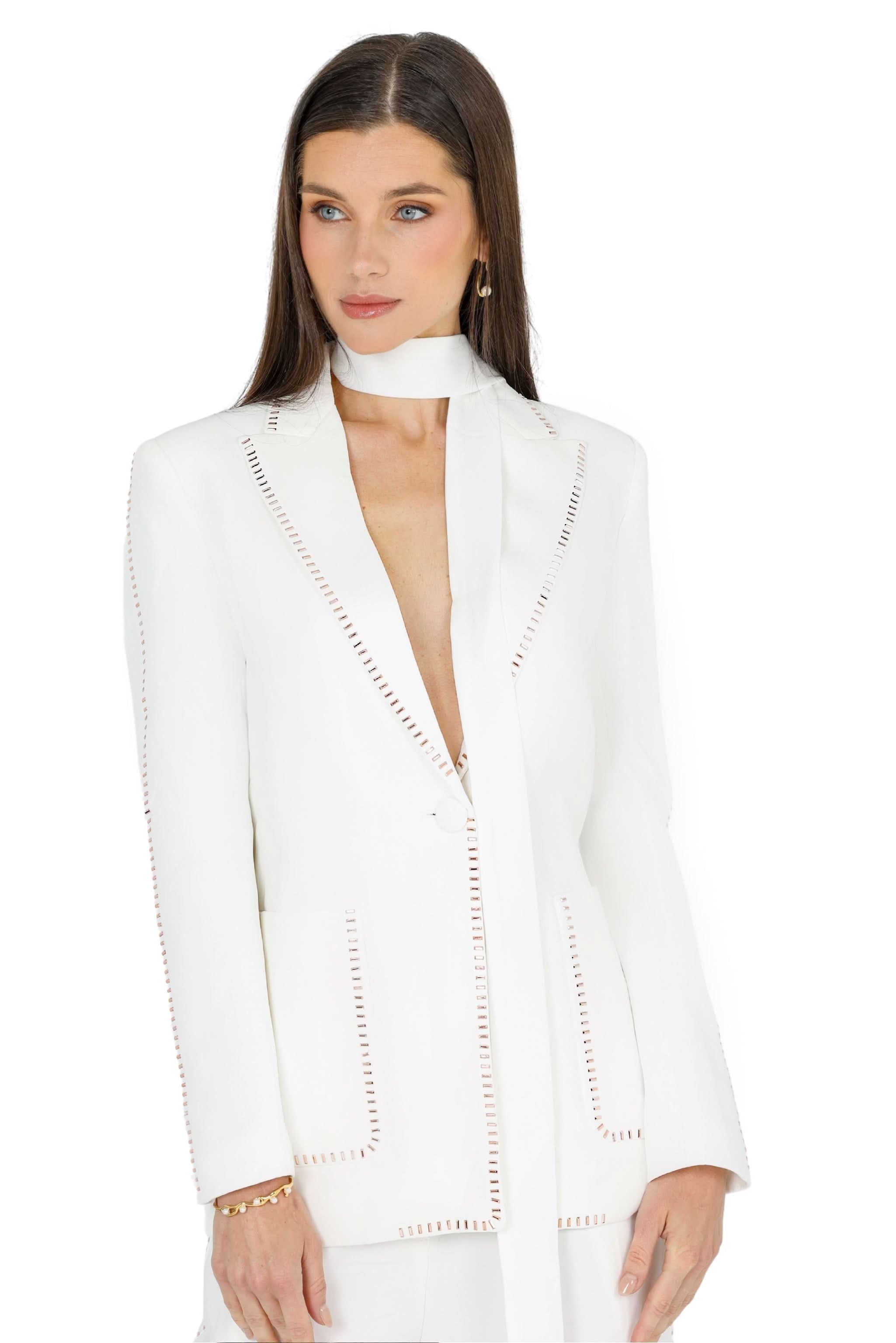 Nina Blazer with Belt,Akalia,www.akaliaofficial.com