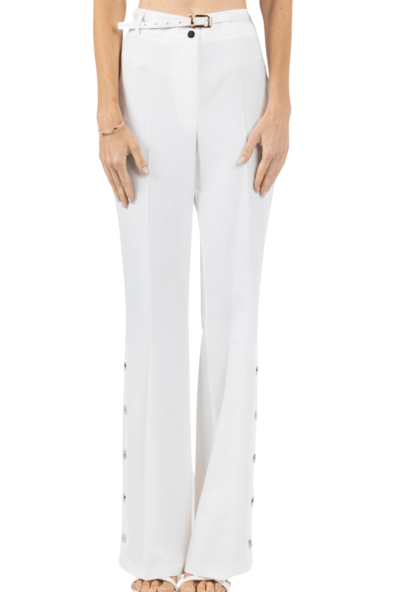 Ava Women Pant White - Akalia