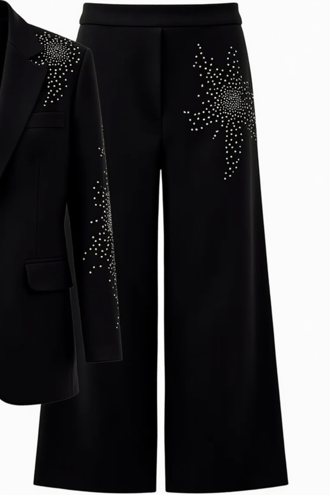 Cicy Shinning Starry Diamonds Blazer (Black) - Akalia