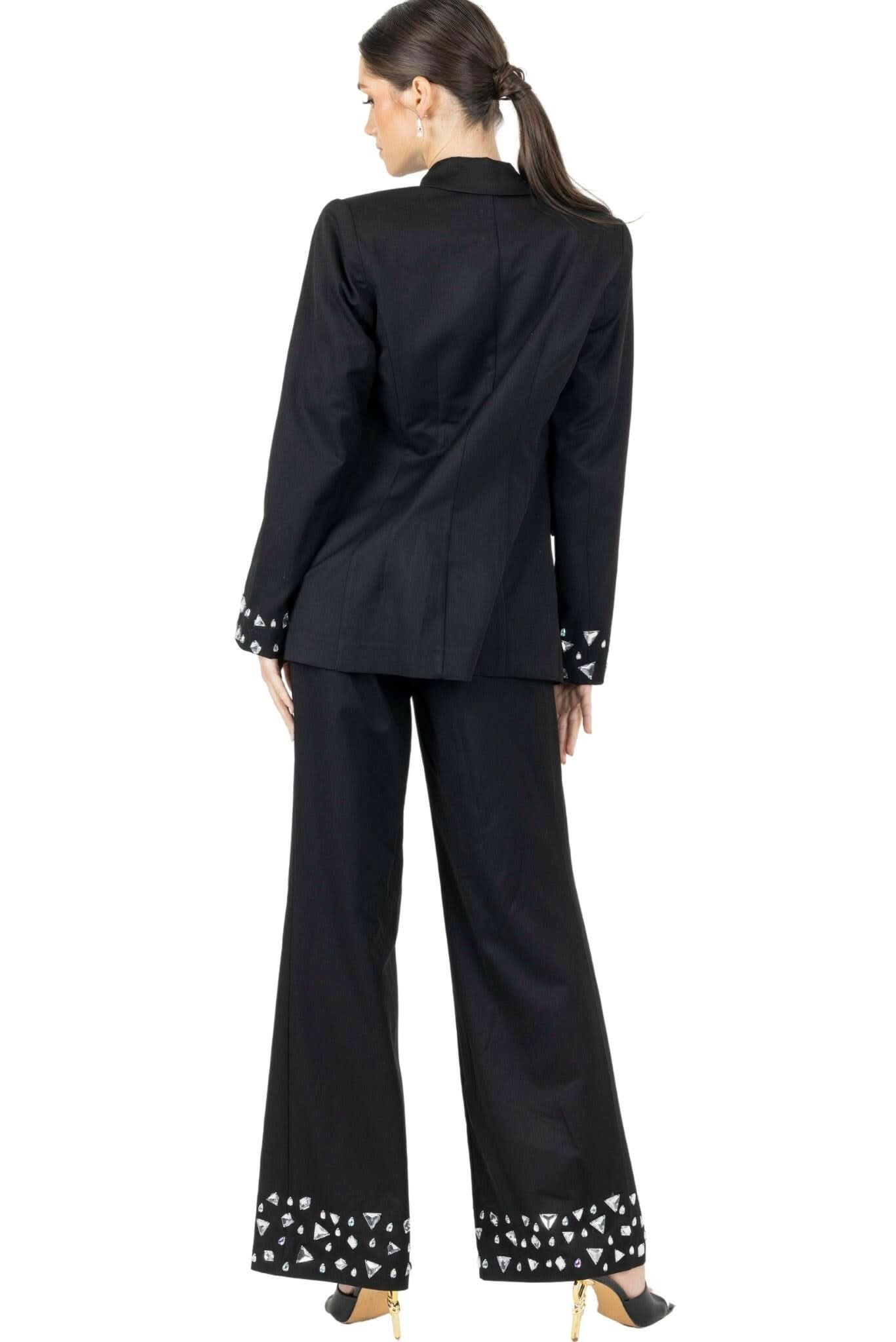 Joslin White Stone Pant In Black - Akalia