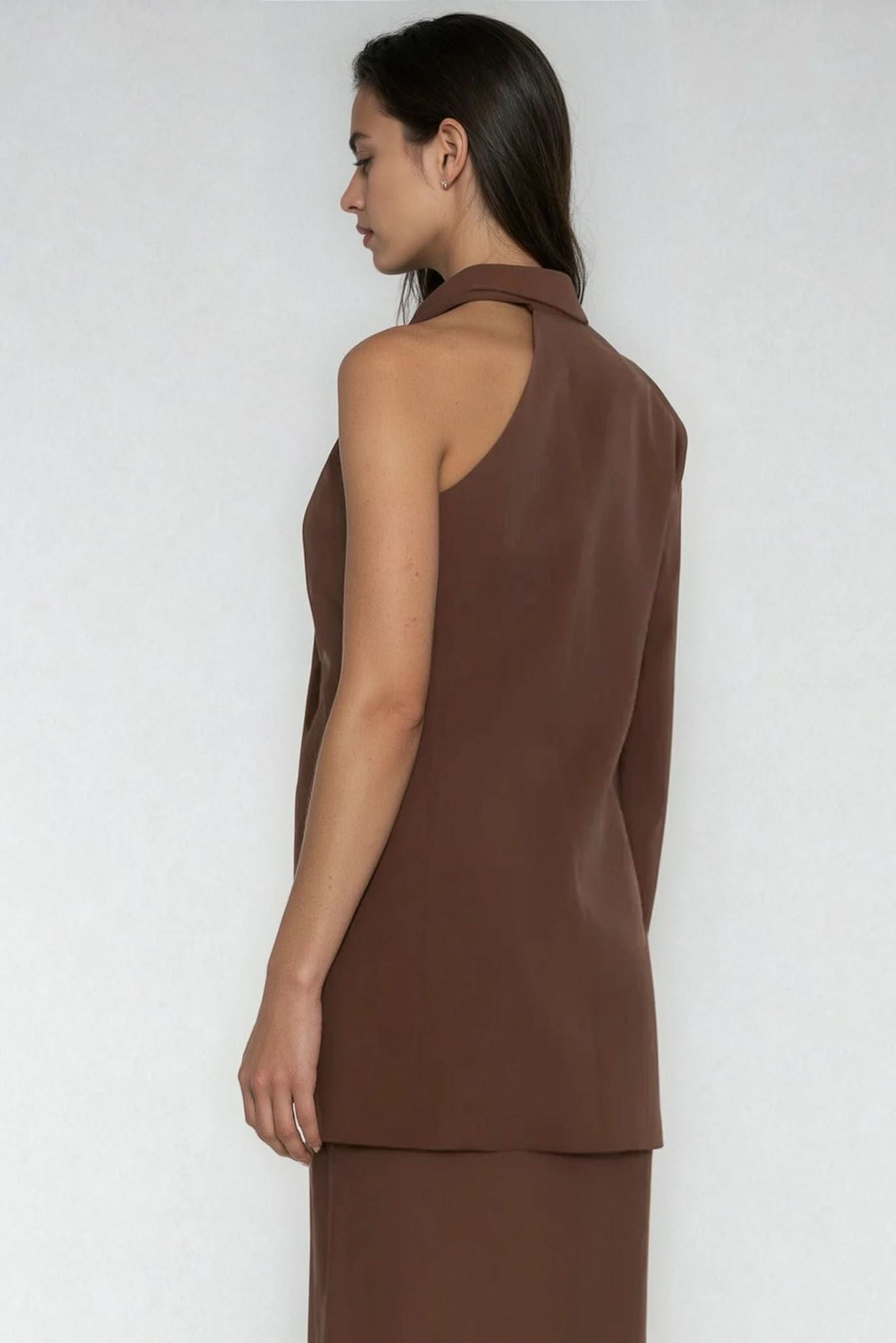 Julie One Shoulder Blazer - Akalia