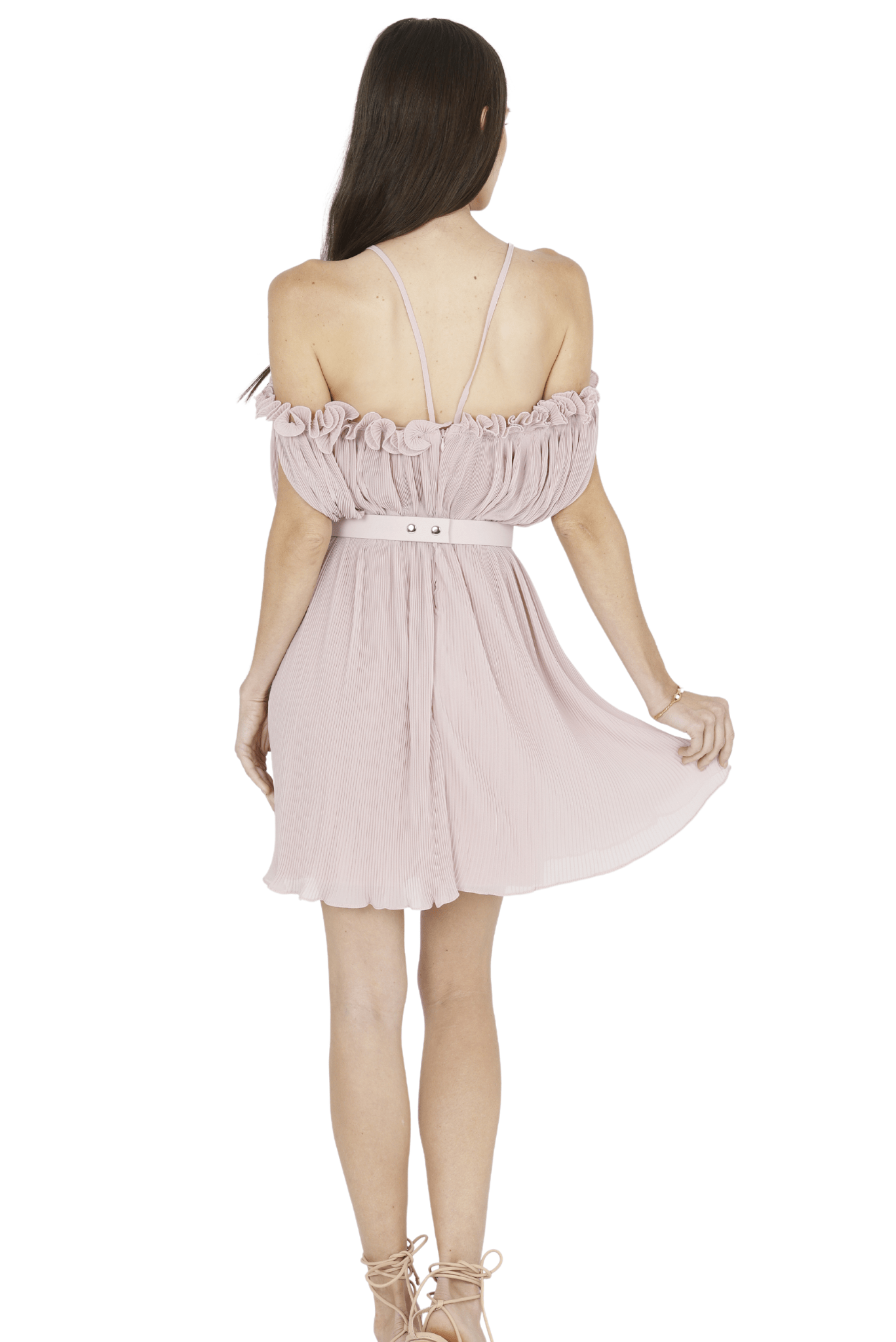 Oriella Sleeveless Mini Dress (Pink) - Akalia