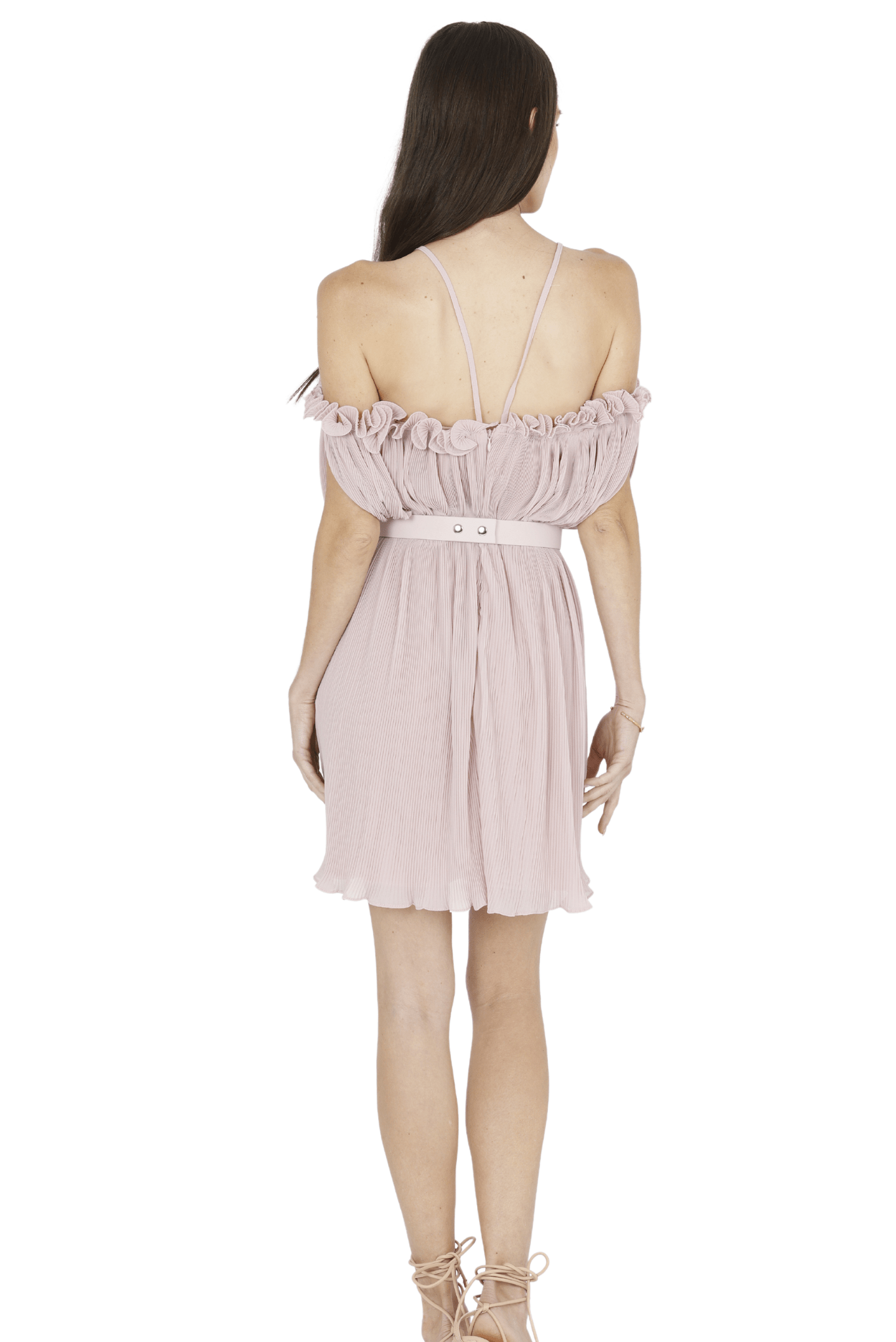 Oriella Sleeveless Mini Dress (Pink) - Akalia