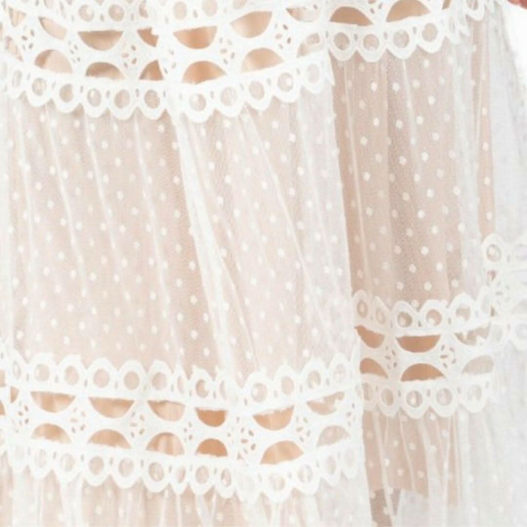 Blair White Lace Maxi Dress - Akalia