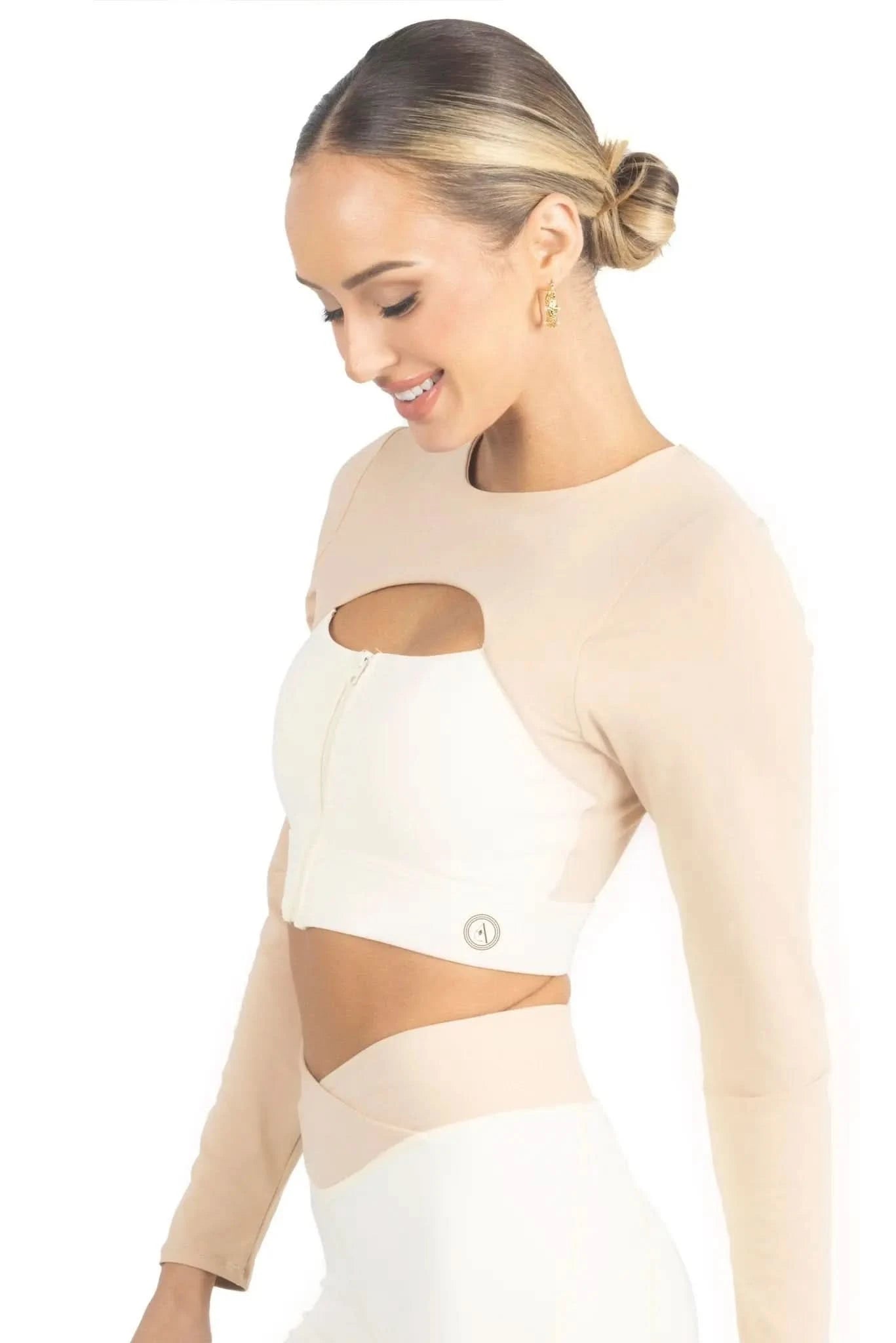 Alisha Color Block Activewear Long Sleeve Top - Akalia