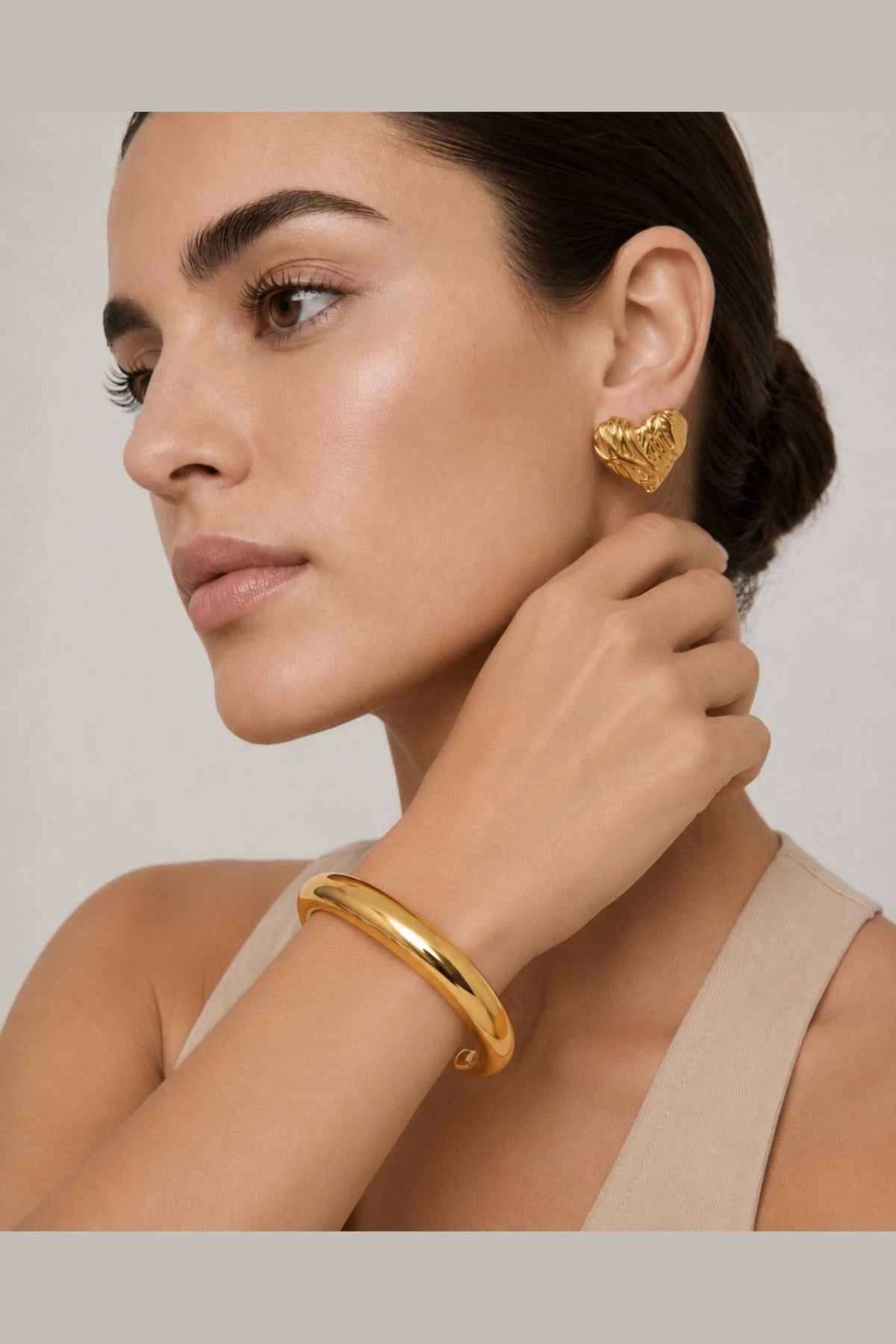 Bardot Waterproof Domed Cuff Bracelet - Akalia