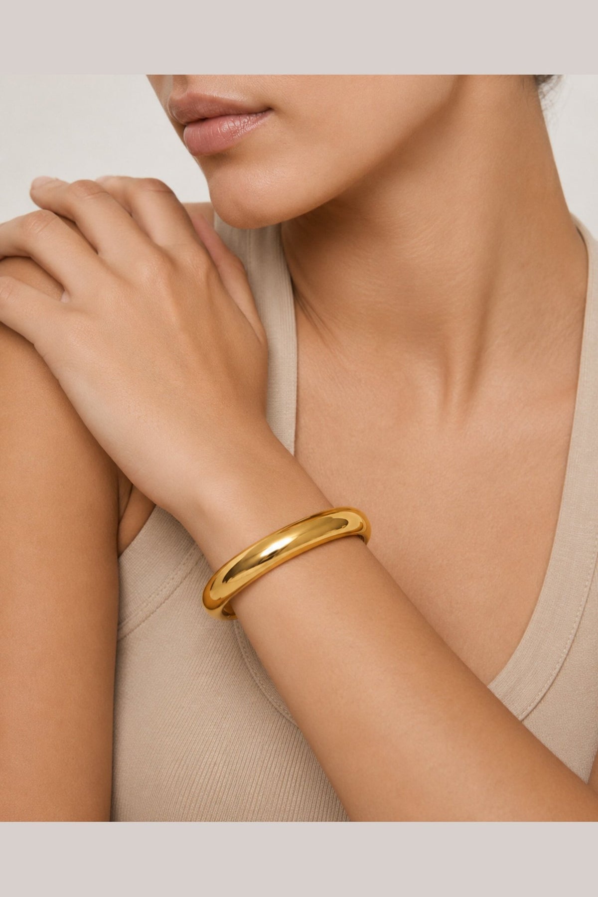 Bardot Waterproof Domed Cuff Bracelet - Akalia