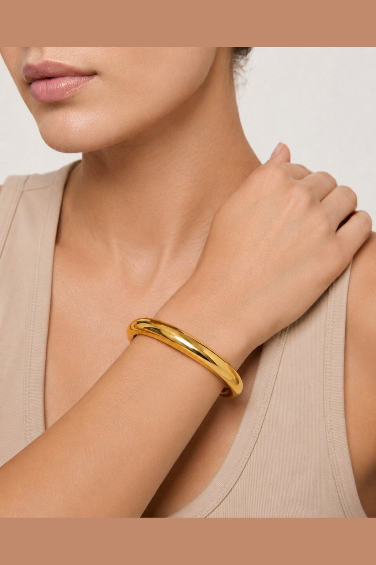 Bardot Waterproof Domed Cuff Bracelet - Akalia