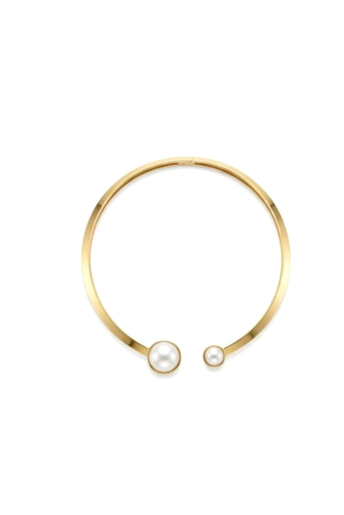 Duo Open Collar Necklace — Two Pearl (Pre-Order) - Akalia