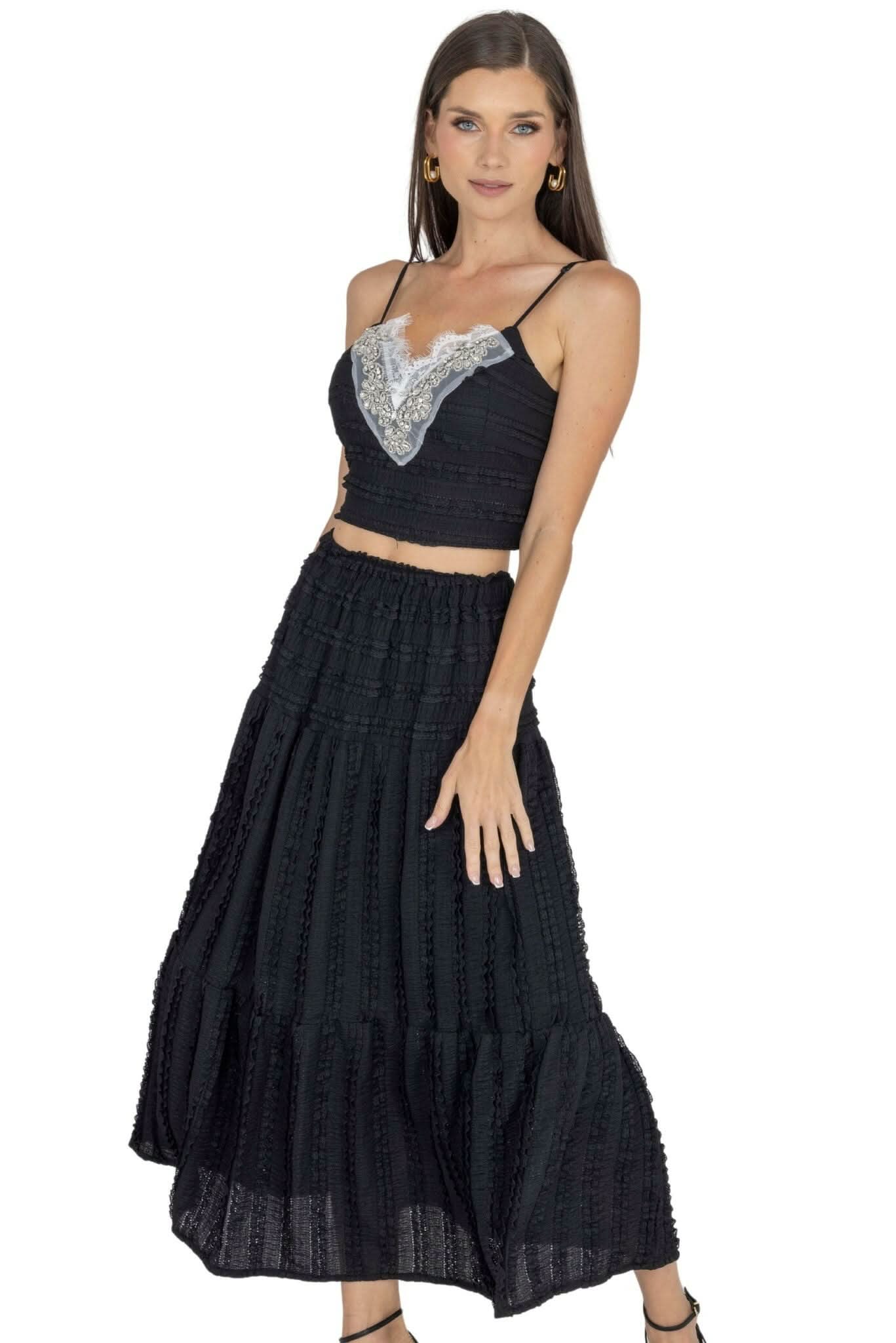Emma Top & Maxi Skirt Set - Akalia