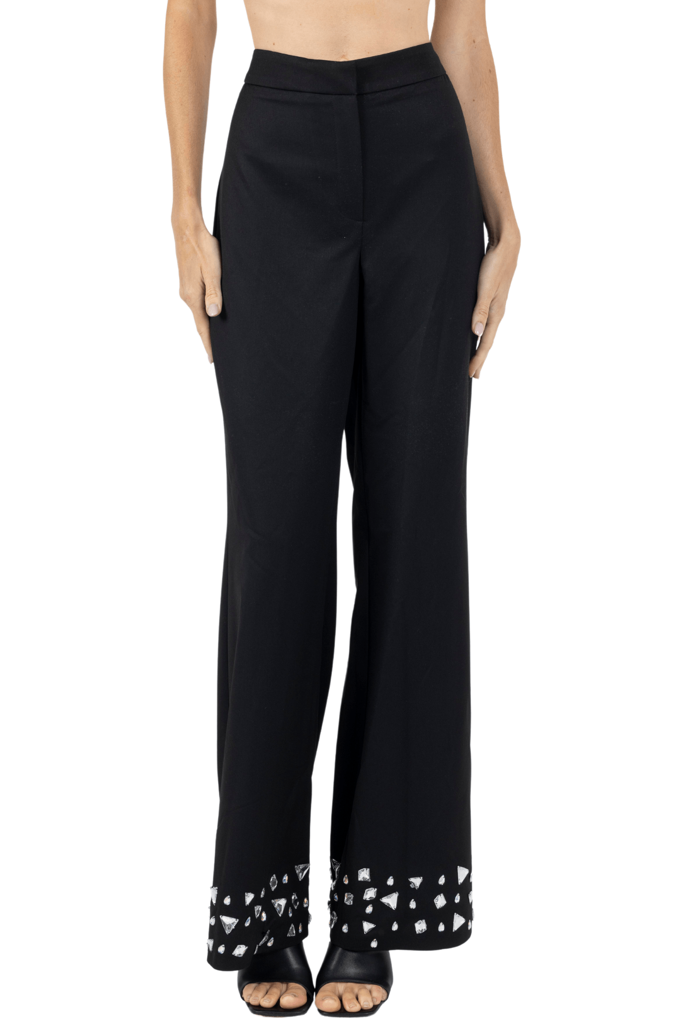 Joslin White Stone Pant In Black - Akalia