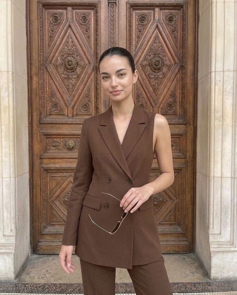 Julie One Shoulder Blazer - Akalia