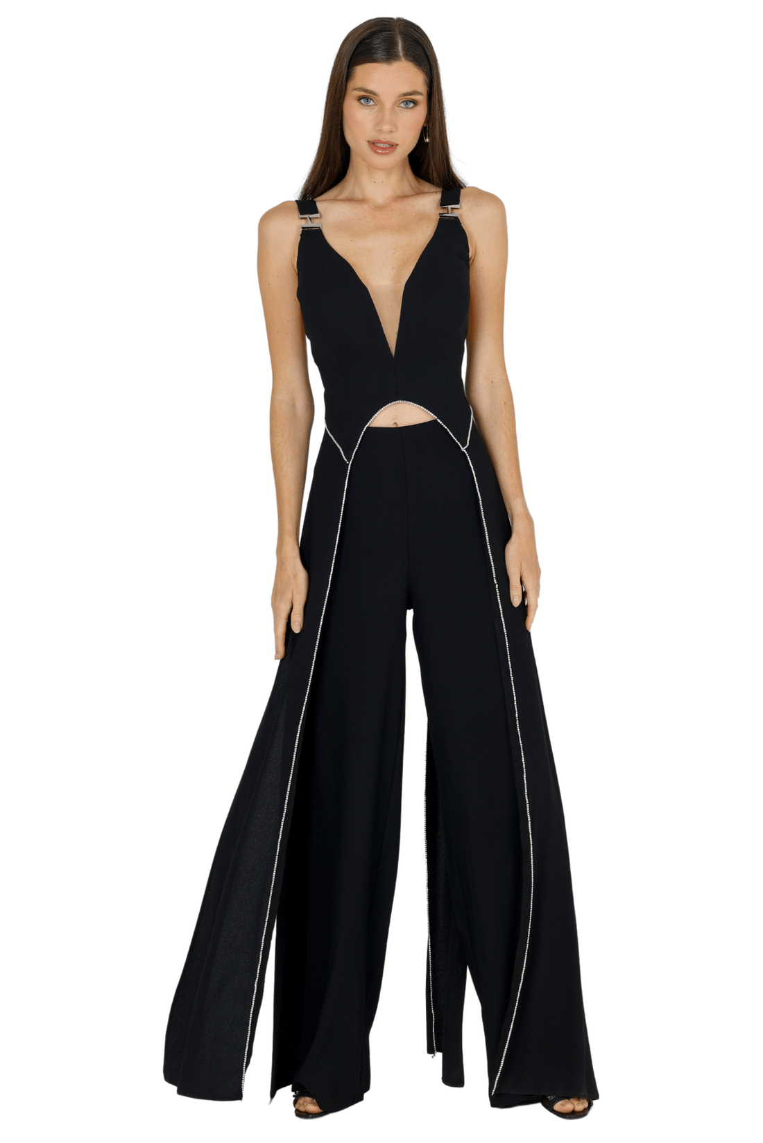 Katerina Grace V - Neck Jumpsuit - Akalia