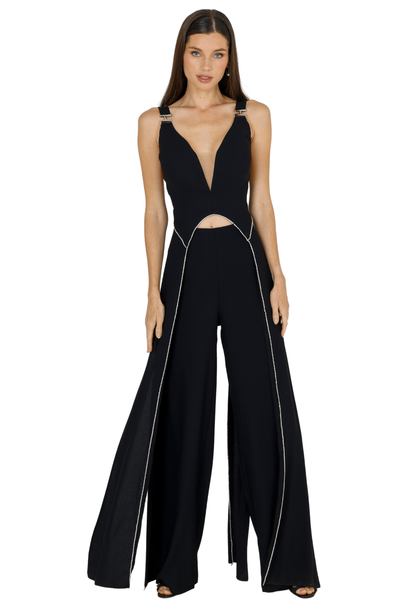 Katerina Grace V - Neck Jumpsuit - Akalia