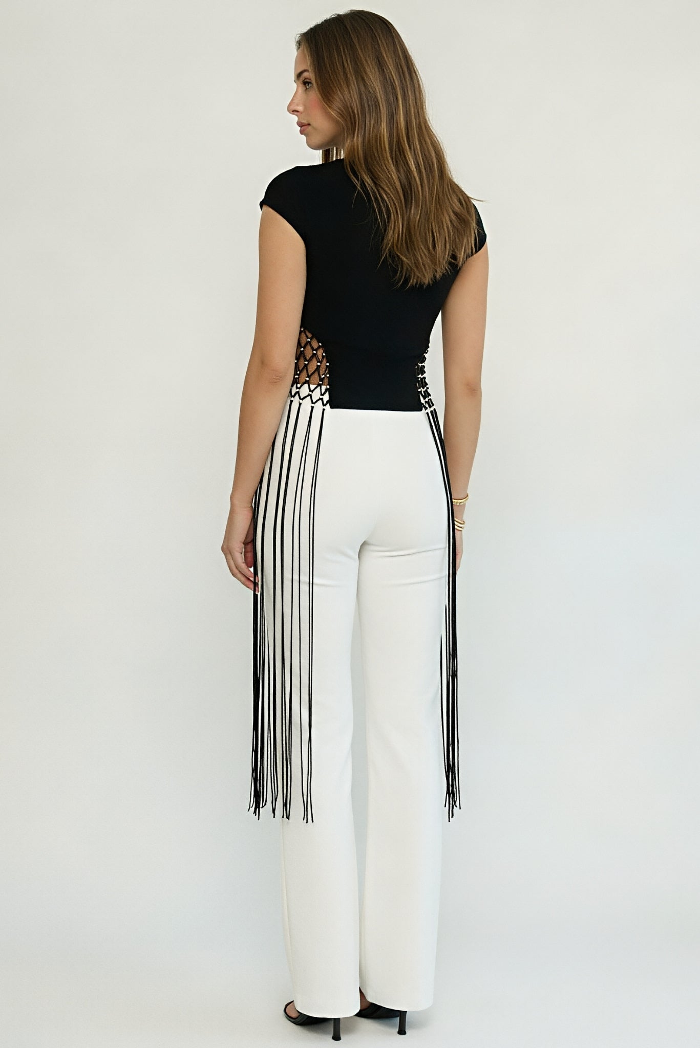 Leona Trouser Wide Leg White - Akalia