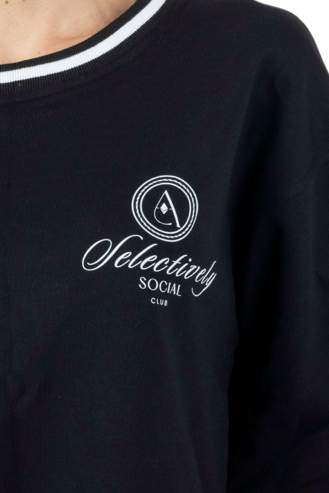 Lisa Printed Round Neck Pullover Sweatshirt - Akalia