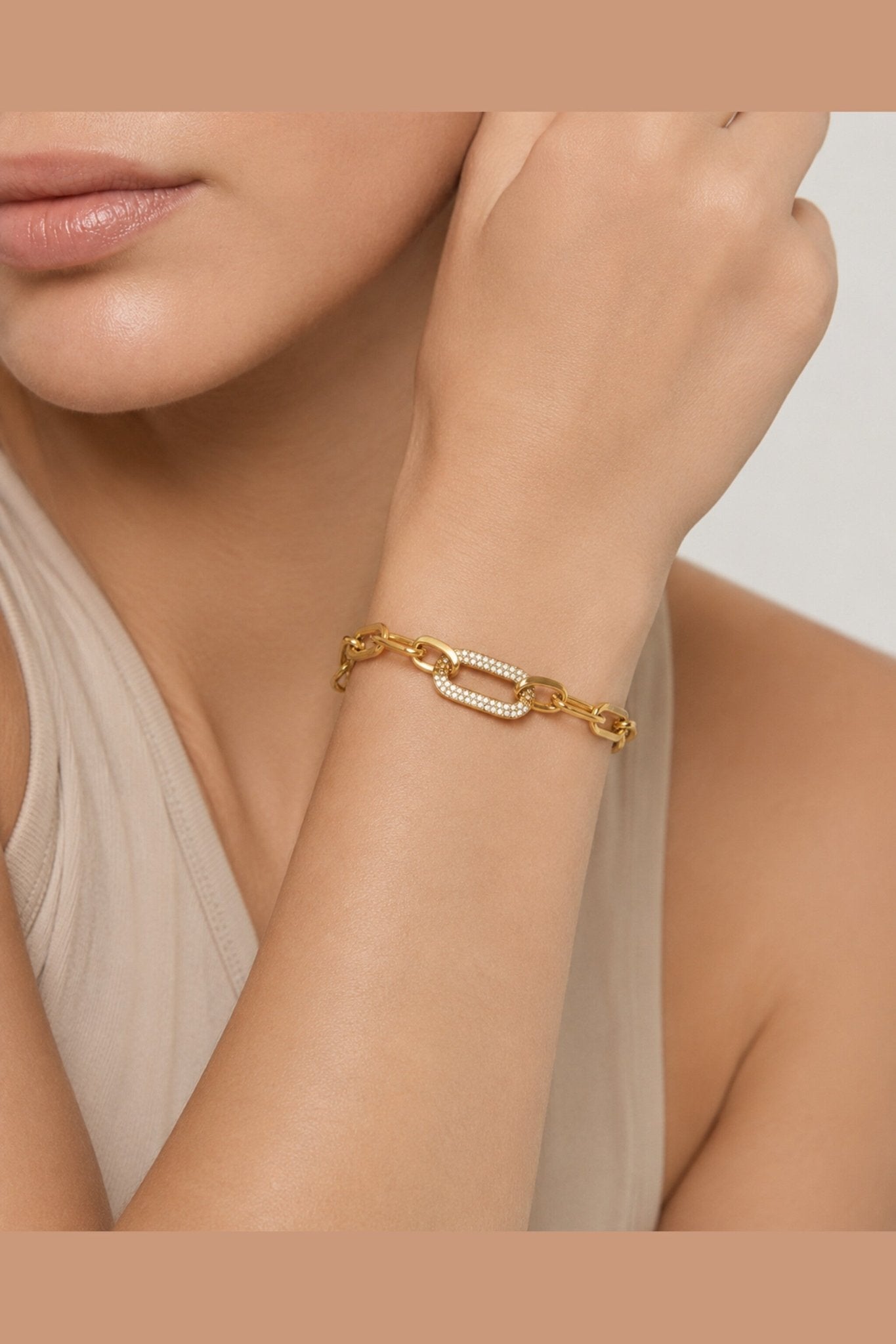 Livia Waterproof Chunky Link Bracelet - Akalia