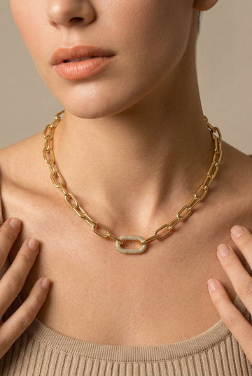 Livia Waterproof Chunky Link Necklace - Akalia