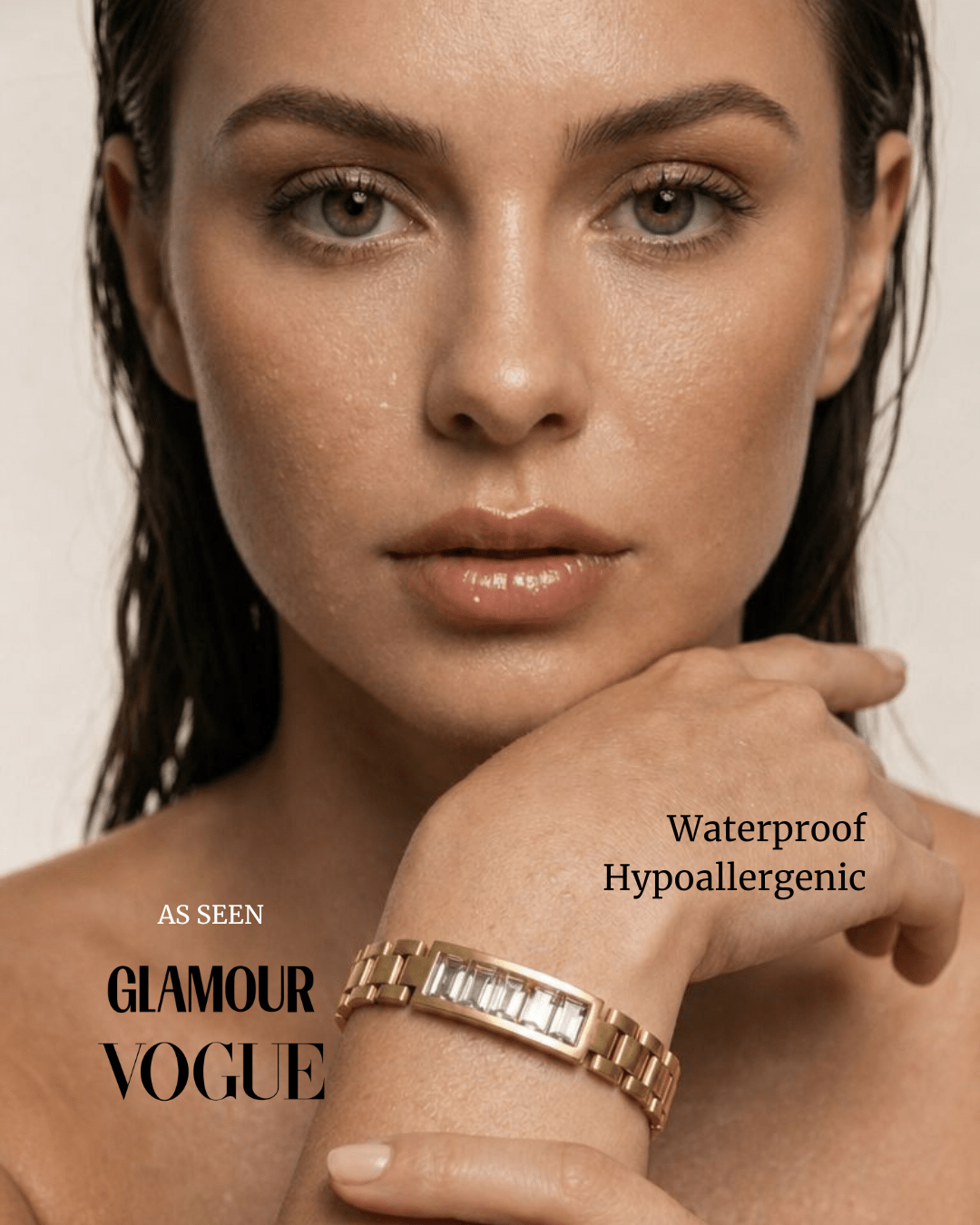 Maxine Waterproof Link Chain Crystal Bracelet - Akalia