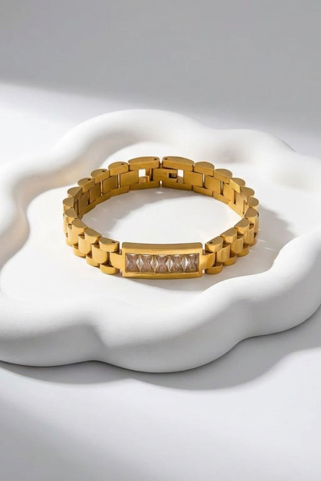 Maxine Waterproof Link Chain Crystal Bracelet - Akalia