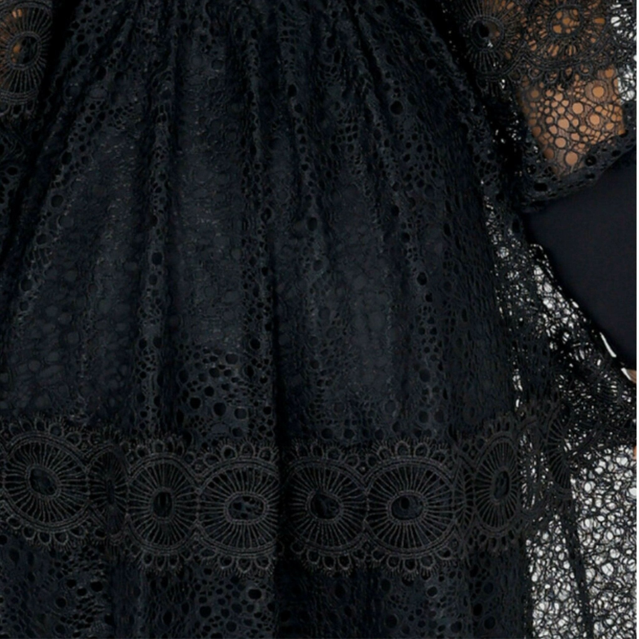 Melvina Lace Mini Dress Long Sleeve - Akalia