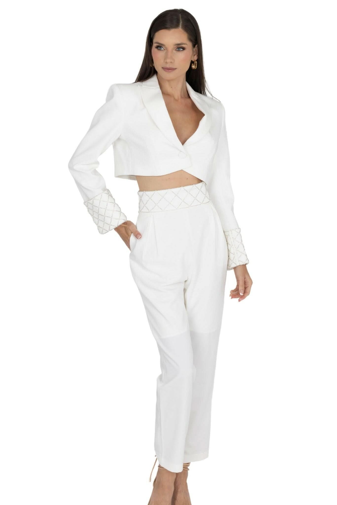 Orchid Trouser (White) - Akalia
