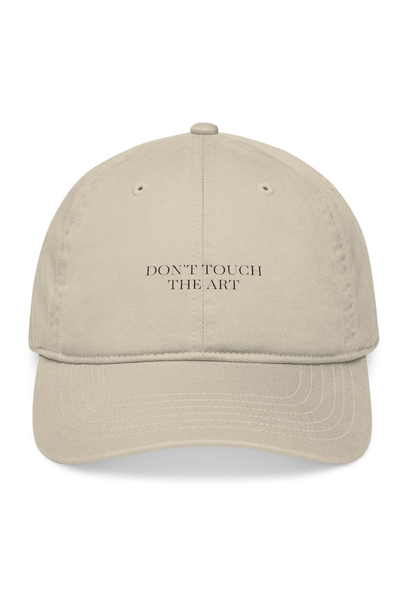 Organic Cotton Don't Touch The Art Embroidered Baseball Cap - Akalia