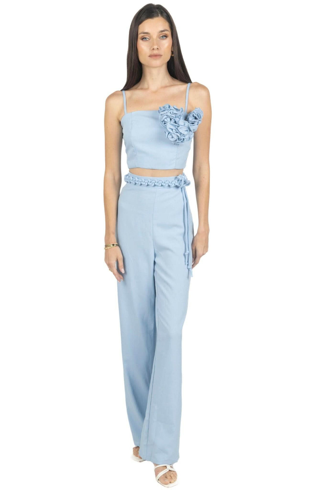 Rosalia Pants and Top Set In Celeste - Akalia
