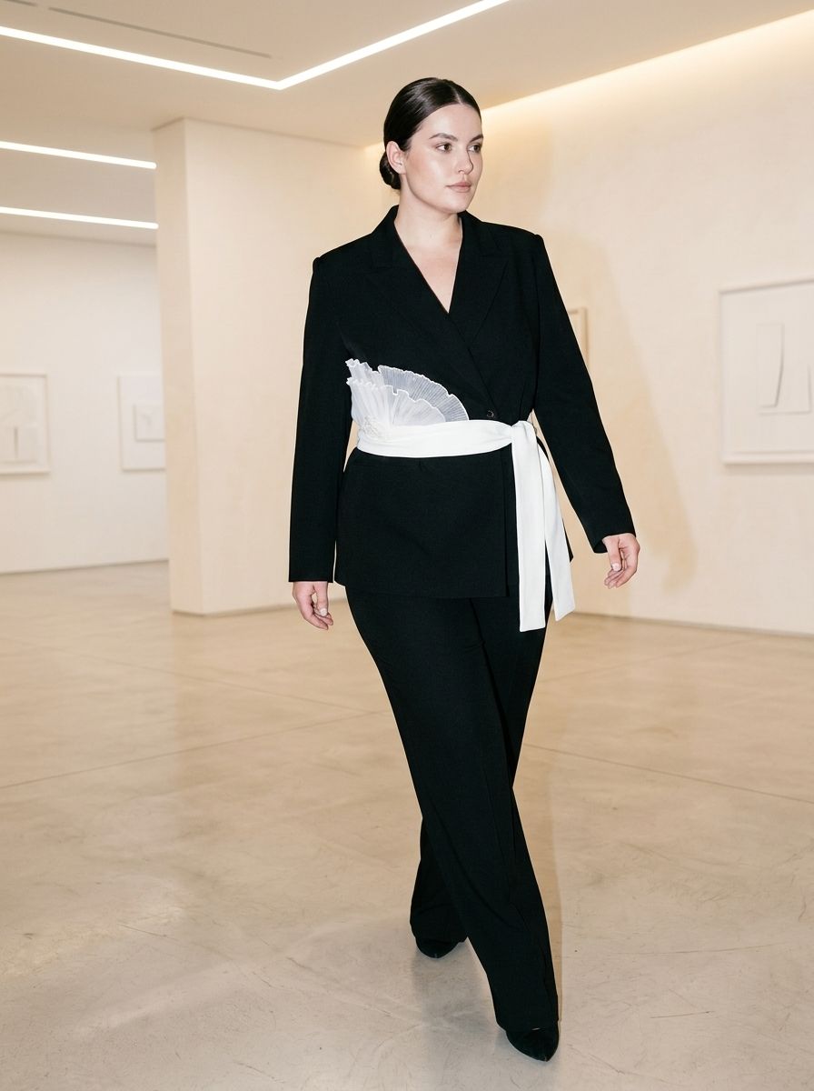 Roset Blazer with Belt - Akalia
