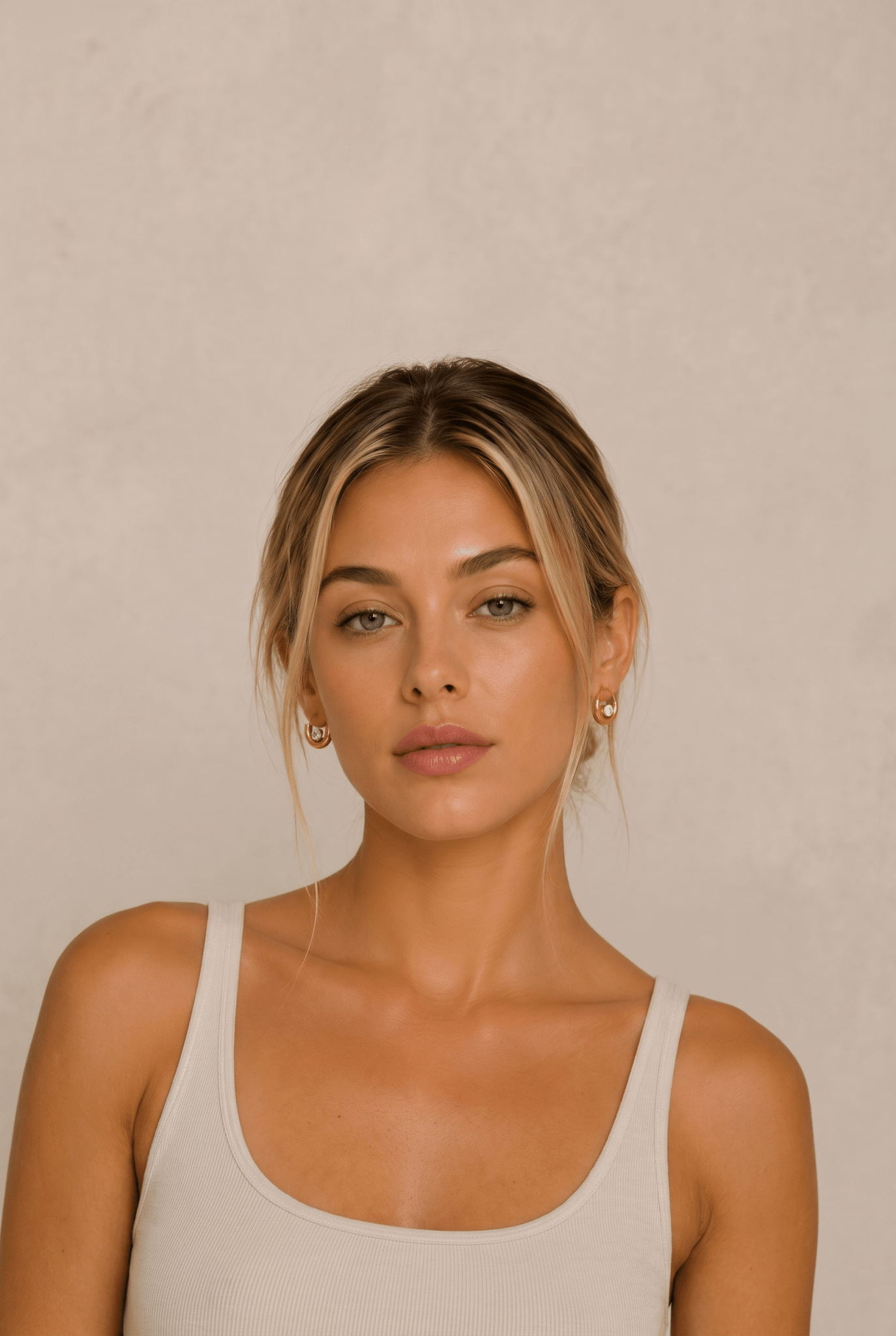 Solene Waterproof Floating Crystal Hoop Earring - Akalia