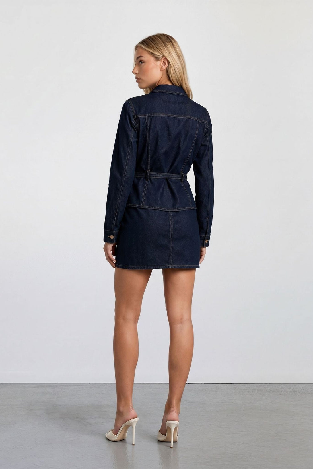 The Monaco Denim Mini Skirt - Akalia