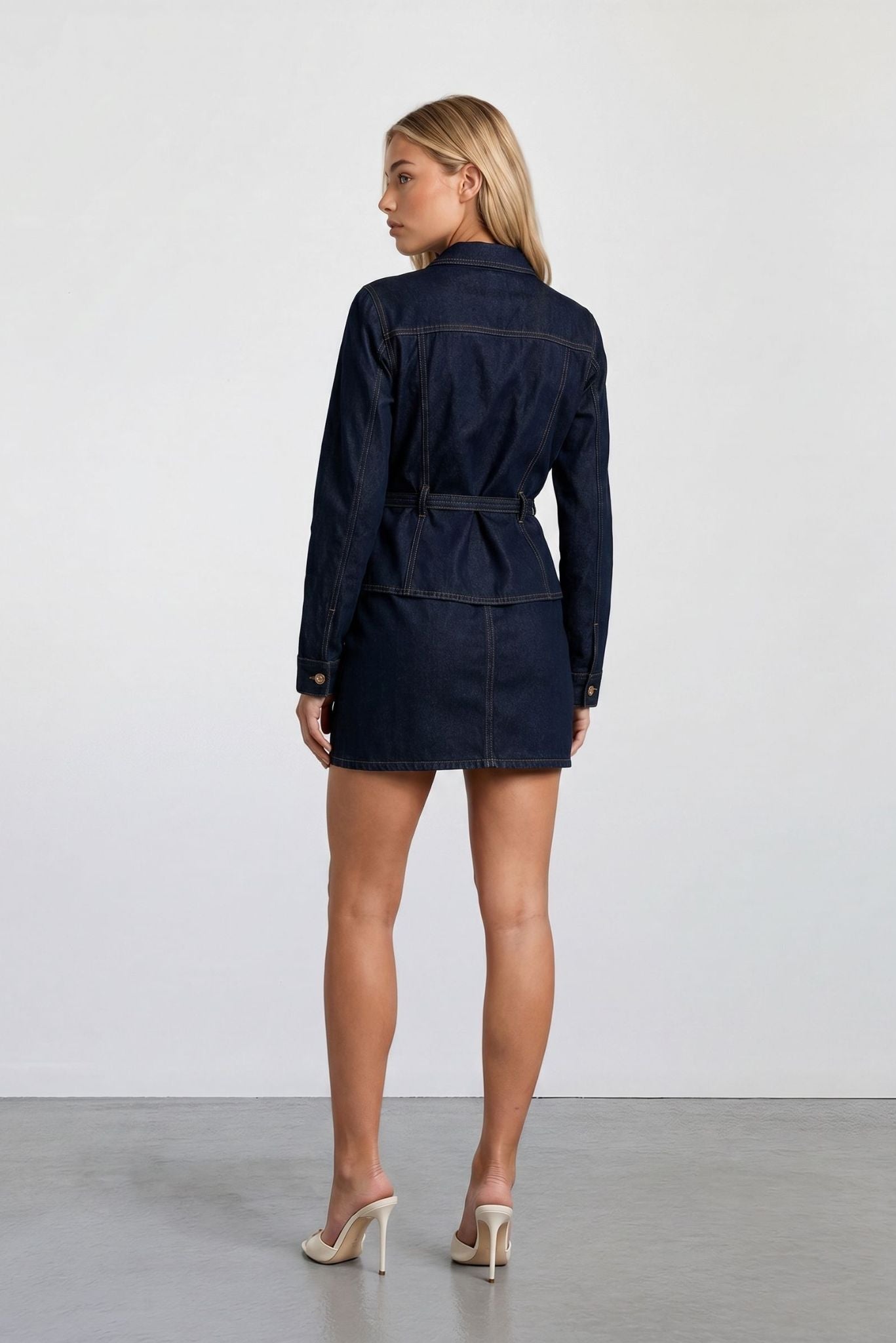The Monaco Denim Mini Skirt - Akalia