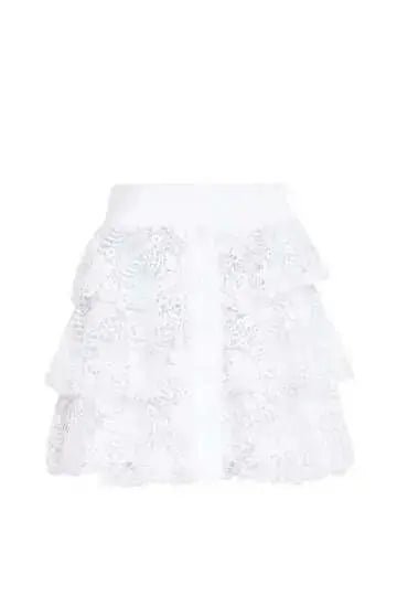 Alicia White Lace Skirt - Akalia