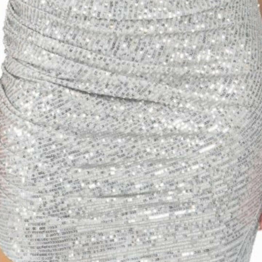 Ashley Mini Dress Silver - Akalia