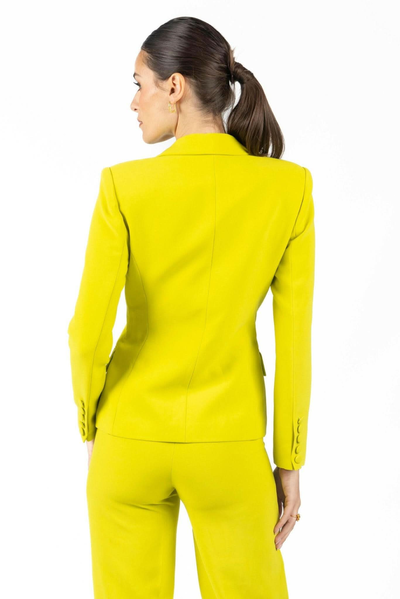 Georgina Green Pleated Blazer - Akalia