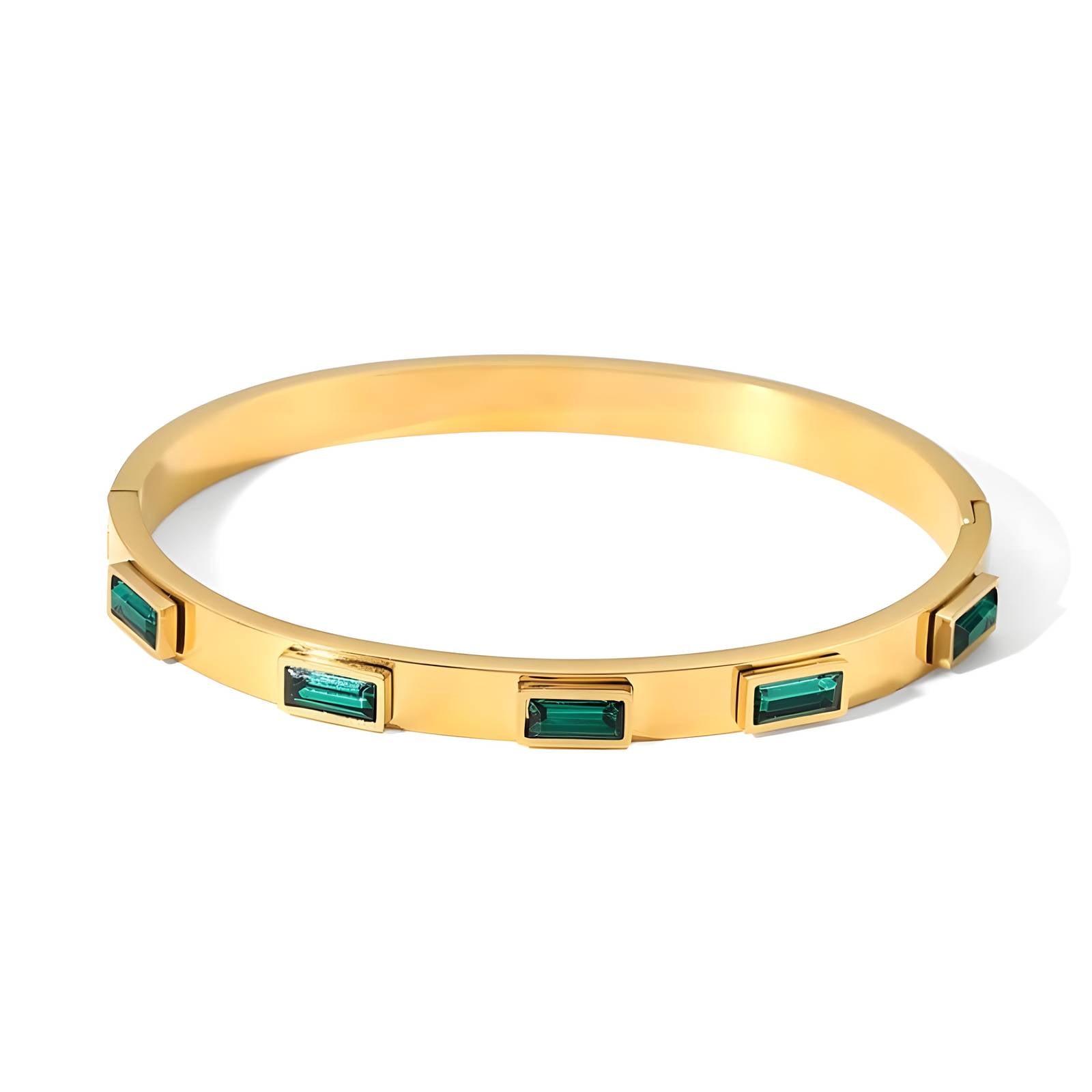 Jazmine 18k gold plated stainless steel bracelet - Akalia