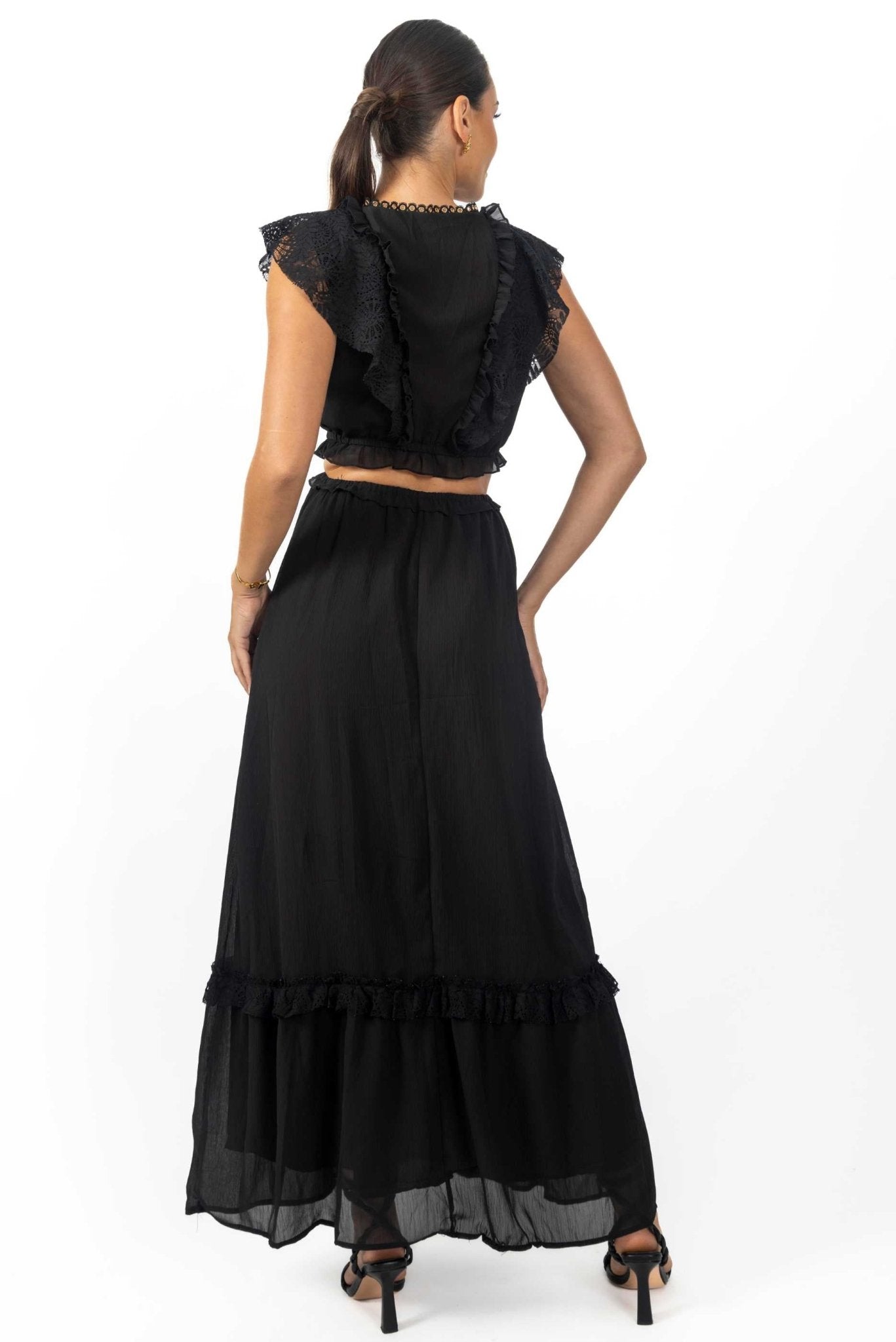 Miah Maxi Women's Dress Black - Akalia